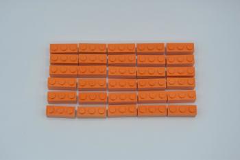 Mobile Preview: LEGO 30 x Basisstein 1x3 orange orange basic brick 3622 4118787