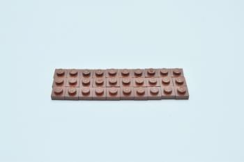 Preview: LEGO 30 x Basisplatte Grundplatte rotbraun Reddish Brown Basic Plate 1x1 3024