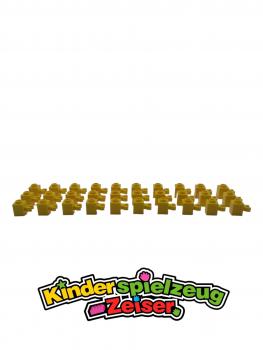 Preview: LEGO 30 x Stein O Clip gelb Yellow Brick 1x1 with Open O Clip Hollow Stud 30241b