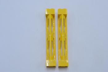 Preview: LEGO 2 x Pfeiler StÃ¼tze gelb Yellow Support 2x2x10 Girder Triangular 58827