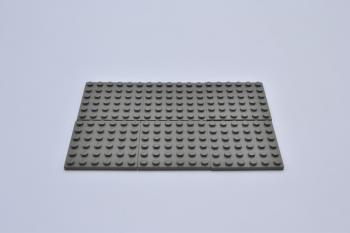 Preview: LEGO 6 x Basisplatte alt dunkelgrau Dark Gray Basic Plate 6x6 3958 4121924