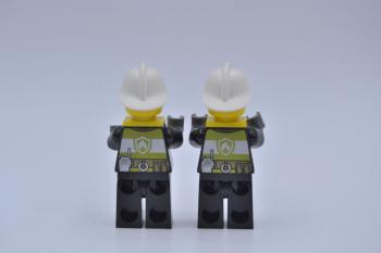 Preview: LEGO 2 x Figur Minifigur Minifigs Feuerwehrfrau Firewoman Fire cty0650