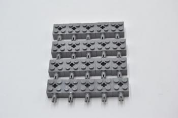 Preview: LEGO 20 x Stein neues dunkelgrau Dark Bluish Gray Brick 2x2 with Pin 6232 