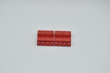 Preview: LEGO 4 x Bogensteine rot Red Slope Curved 2x4x1 1/3 Four Recessed Studs 6081