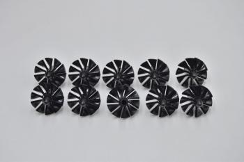 Preview: LEGO 10 x Rotor Turbine schwarz Black Engine Large Center 10 Blades x577