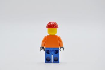 Preview: LEGO Figur Minifigur Minifigures Town City Construction Worker Orange cty0110a