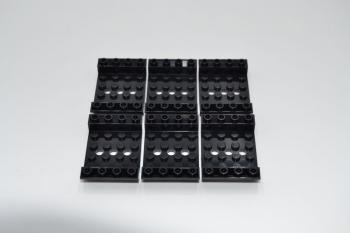Preview: LEGO 6 x Rumpf Wanne 3 LÃ¶cher schwarz Black Slope Inverted 45 6x4 3 Holes 60219