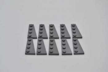 Preview: LEGO 10 x Platte rechts neues dunkelgrau Dark Bluish Gray Plate 4x2 Right 41769