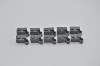 Preview: LEGO 10 x Scharnier neues dunkelgrau Dark Bluish Gray Hinge Brick 1x4 Base 3831