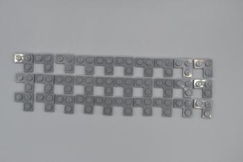 Preview: LEGO 30 x Eckplatte neues dunkelgrau Dark Bluish Gray Plate 2x2 Corner 2420 
