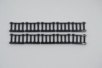 Preview: LEGO 10 x Spindelzaun Zaun 1x4x2 schwarz black fence w. knobs 30055