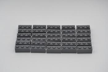 Preview: LEGO 30 x Basisstein neues dunkelgrau Dark Bluish Gray Brick 1x3 3622