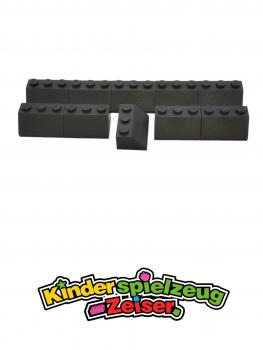 Preview: LEGO 10 x Dachstein neues dunkelgrau Dark Bluish Gray Slope 45 2x3 3038