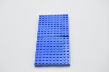 Preview: LEGO 10 x Basisstein Baustein Grundstein blau Blue Basic Brick 2x10 3006