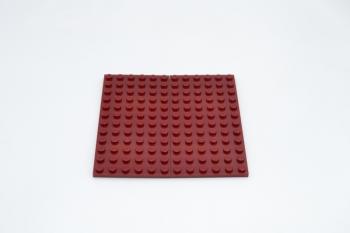 Preview: LEGO 2 x Basisplatte dunkelrot Dark Red Basic Plate 6x12 3028 6212076