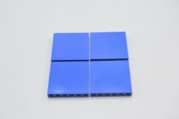Mobile Preview: LEGO 4 x Paneele Mauer Wand Fenster blau Blue Panel 1x6x5 59349