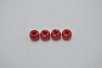 Preview: LEGO 4 x Ball Kugel rot Red Technic Ball Joint with Through Axle Hole 53585