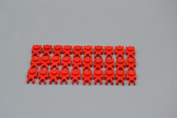 Preview: LEGO 30 x Halter Platte 1x1 Clip rot red plate holder with clip 4085 408521