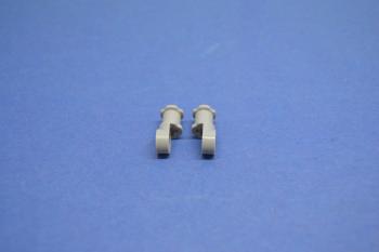 Preview: LEGO 2 x Verbinder glatt neuhell grau Light Bluish Gray Technic Connector 44