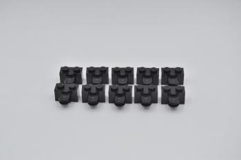 Preview: LEGO 10 x Stein 1x2 Scharnier Gelenk 2 Finger schwarz black brick hinge 30014