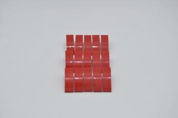 Preview: LEGO 15 x Bogensteine abgerundet rot Red Slope Curved 3x1 50950