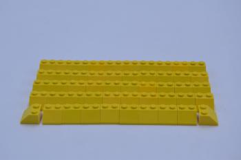 Preview: LEGO 50 x Dachstein SchrÃ¤gstein Dachziegel gelb Yellow Slope 45 2x2 3039