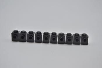 Preview: LEGO 10 x Headlight schwarz Black Brick Modified 1x1 with Stud on Side 87087 