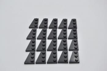 Preview: LEGO 20 x FlÃ¼gelplatte links schwarz Black Wedge Plate 3x2 Left 43723