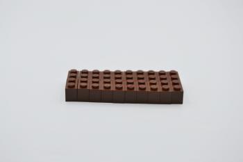 Preview: LEGO 20 x Basisstein alt braun Brown Basic Brick 1x2 3004