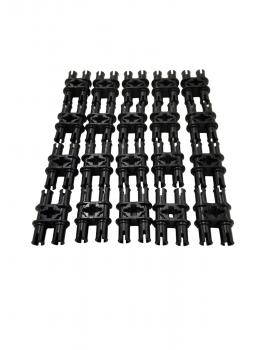 Preview: LEGO 20 x Doppelverbinder Pin schwarz Black Technic Pin Double with Axle 32138