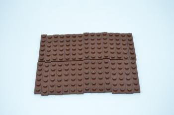 Preview: LEGO 30 x Basisplatte Grundplatte rotbraun Reddish Brown Plate 1x6 3666