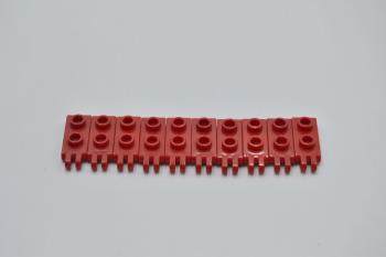 Preview: LEGO 10 x Scharnierplatte rot Red Hinge Plate 1x2 with 2 Fingers 4276b