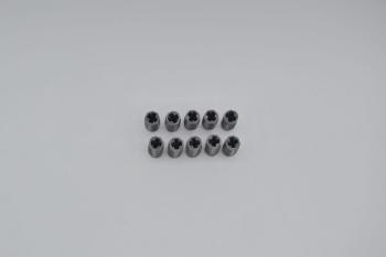 Preview: LEGO 10 x Technic HÃ¼lse neues dunkelgrau Dark Bluish Gray connector 2L 6538b