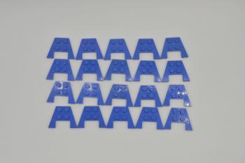 Preview: LEGO 20 x FlÃ¼gelpatte blau Blue Wedge Plate 3x4 without Stud Notches 4859 