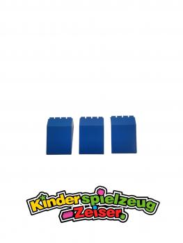 Preview: LEGO 3 x Windschutzscheibe Frontscheibe blau Blue Windscreen 6x4x2 Canopy 4474