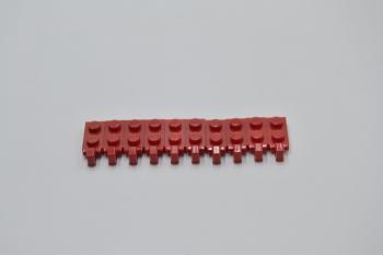 Preview: LEGO 10 x Scharnier rot Red Hinge Plate 1x2 Locking with 1 Finger 44301