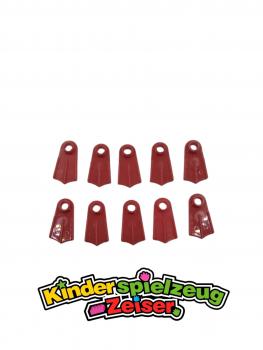 Preview: LEGO 10 x Schwimmflossen rot Red Minifigure Footgear Flipper 2599a