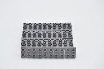 Preview: LEGO 20 x Platte mit 2 Pins neues dunkelgrau Dark Bluish Gray Plate 2x2 15092