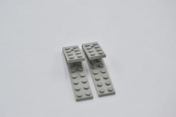 Preview: LEGO 2 x Scharnier Loch groÃŸ althell grau Light Gray Hinge Plate 2x8 3324c01