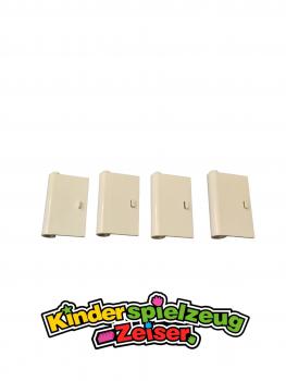 Preview: LEGO 4 x TÃ¼r TÃ¼rblatt HaustÃ¼r links weiÃŸ White Door 1x3x4 Left 445