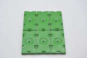 Preview: LEGO 6 x Bauplatte FuÃŸballfeld grÃ¼n Green Sports Field Section 8x16 30489