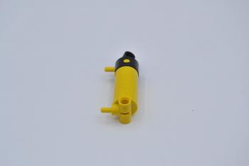 Preview: LEGO Kolben Zylinder gelb Yellow Pneumatic Cylinder with 2 Inlets 48mm 47224c01