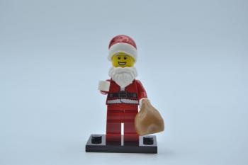 Preview: LEGO Figur Minifigur Sammelfigur Weihnachtsmann Santa Series 8 col08-10