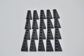 Preview: LEGO 20 x FlÃ¼gelplatte rechts schwarz Black Wedge Plate 4x2 Right 41769