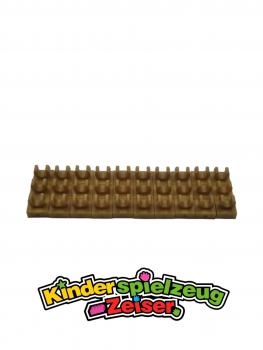 Preview: LEGO 30 x Platte Fliese mit Clip Pearl Gold Tile Modified 1x1 Open O Clip 15712