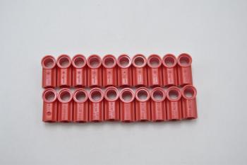 Preview: LEGO 20 x Verbinder rot Red Technic Axle and Pin Connector Angled #1 32013