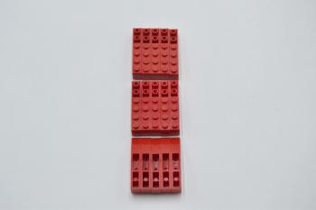 Preview: LEGO 15 x Dachstein invers rot Red Slope Curved 6x1 Inverted 42023