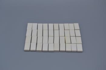 Preview: LEGO 40 x Kachel Fliese weiÃŸ White Tile 1x2 with Groove 3069b