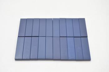 Preview: LEGO 20 x Fliese Kachel Platte glatt dunkelblau Dark Blue Tile 1x4 2431