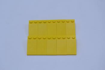 Preview: LEGO 10 x Dachstein SchrÃ¤gstein Dachziegel gelb Yellow Slope 18 4x2 30363